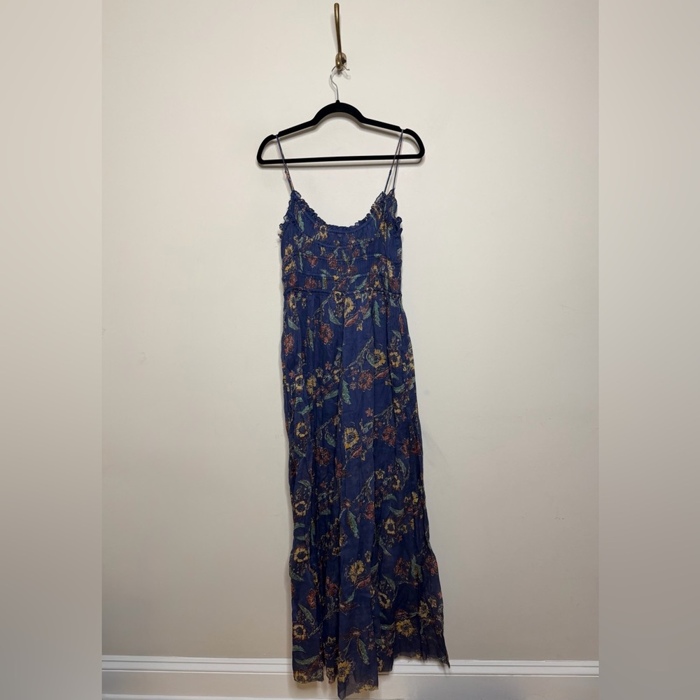 Free People One Ciella Printed Scoop Neck Sleeveless A-Line Maxi Dress - Picture 6 of 9
